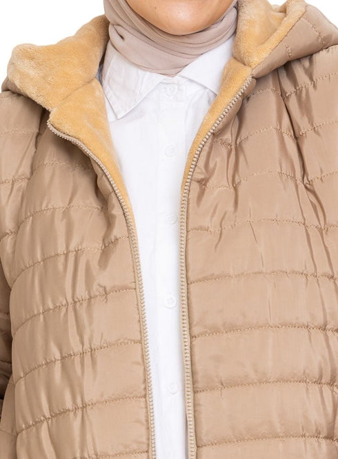 Mocha Long - Double Face Jacket - Khotwh